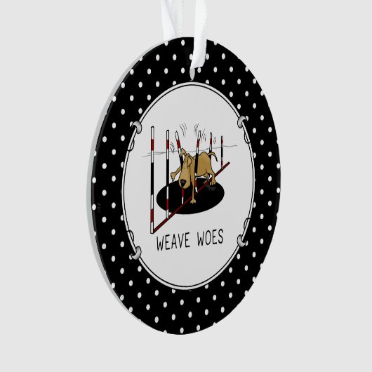 Weave Woes - agilité amusant coincé chien oops (devant)
