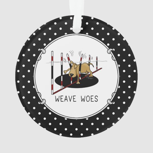 Weave Woes - agilité amusant coincé chien oops (dos)