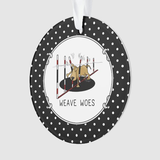 Weave Woes - agilité amusant coincé chien oops (devant)