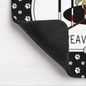 Weave Woes - behendige, grappige geplaveide honden Muismat (Hoek)