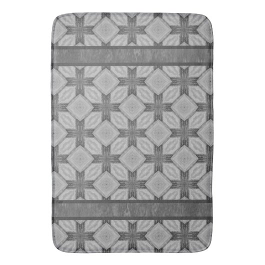 Weaved Diamond Tegel Pattern Badmat (Voorkant Verticaal)