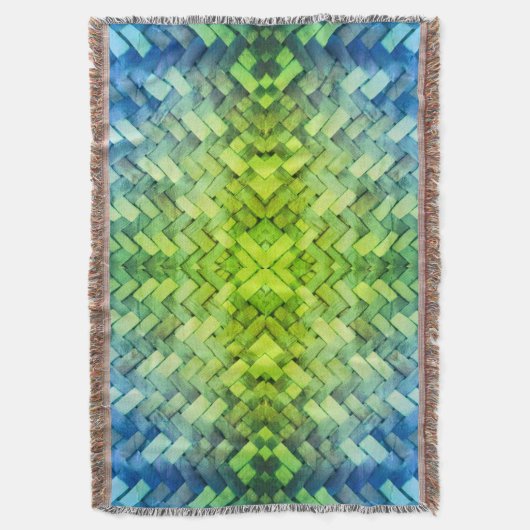 Weaved Harmony Throw Blanket Deken (Voorkant Verticaal)