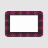 Weaved Pattern op Black  Naamplaatje (Voorkant)