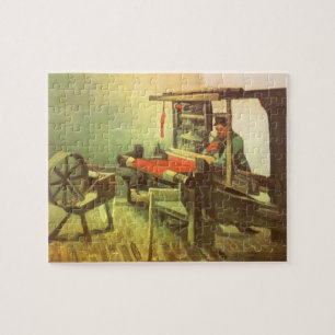 Weaver links draaiend wiel Vincent van Gogh Legpuzzel