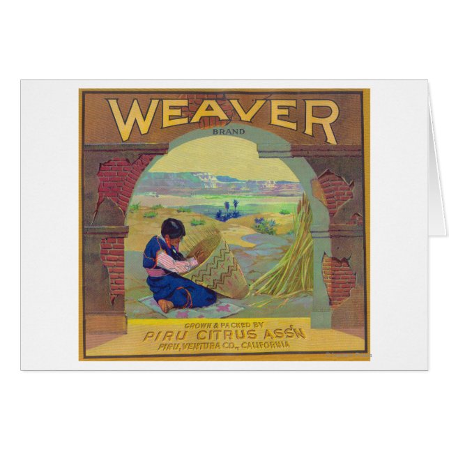Weaver Orange LabelPiru, CA (Devant horizontal)