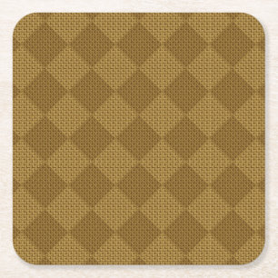 WEAVING ART VINTAGE WOVEN STIJL VIERKANTE KARTONNEN ONDERZETTER