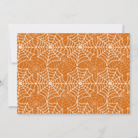 Web | Bats fantômes | Invitations d'anniversaire d (Dos)