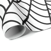 Web Black and White Spider Cadeaupapier (Rol Hoek)