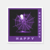 Web Black & Paarse Halloween Spider Servet (Voorkant)