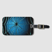Web Cool Blue Spider Bagagelabel (Voorkant (horizontaal))