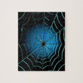 Web Cool Blue Spider Legpuzzel (Verticaal)