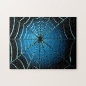 Web Cool Blue Spider Legpuzzel (Horizontaal)