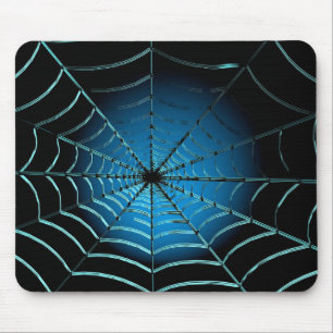 Web Cool Blue Spider Muismat