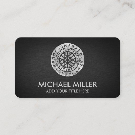 Web de Wyrd et de Runic Alphabet Carte de visite (Devant)