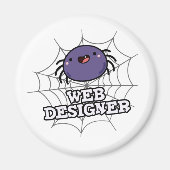 Web Designer Funny Spider Pun Magneet (Voorkant)