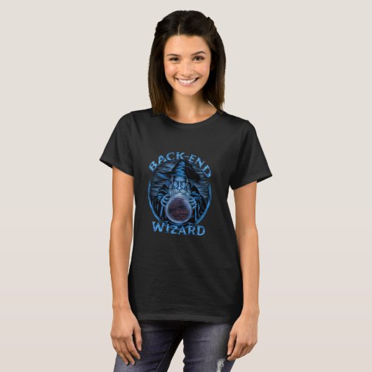 Web Developer Coding back-end developer wizard pro T-shirt (Voorkant volledig)