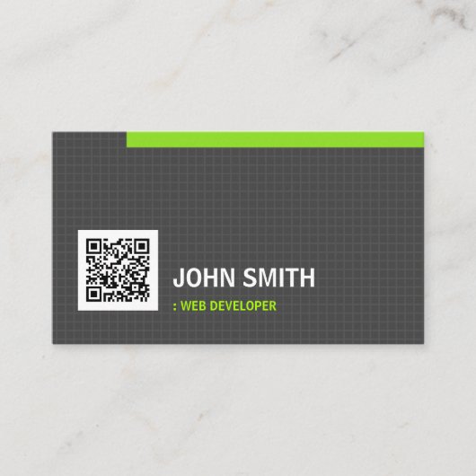 Web Developer - EenvoudigheidsNet QR Code Visitekaartje (Voorkant)