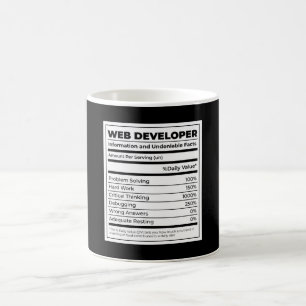 Web Developer Funny neutritunal Gift Koffiemok
