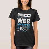 Web Developer IT Guy Computer Website Ontwikkeling T-shirt (Voorkant)