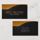 Web Developer Master Designer Computer Tech Visitekaartje (Voorkant / Achterkant)