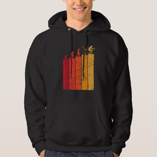 Web Developer Programmer Student Coder Man Evoluti Hoodie (Voorkant)