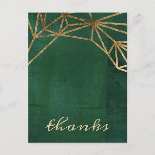 Web Gold en Green Oerwoud Briefkaart (Voorkant)