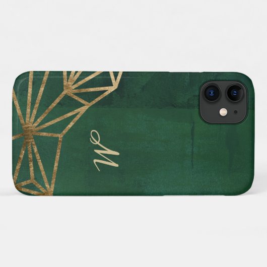 Web Gold en Green Oerwoud Case-Mate iPhone Case (Achterkant (horizontaal))