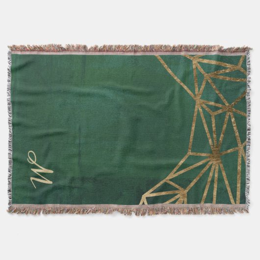 Web Gold en Green Oerwoud Deken (Voorkant)