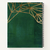 Web Gold en Green Oerwoud Notitieboek (Achterkant)