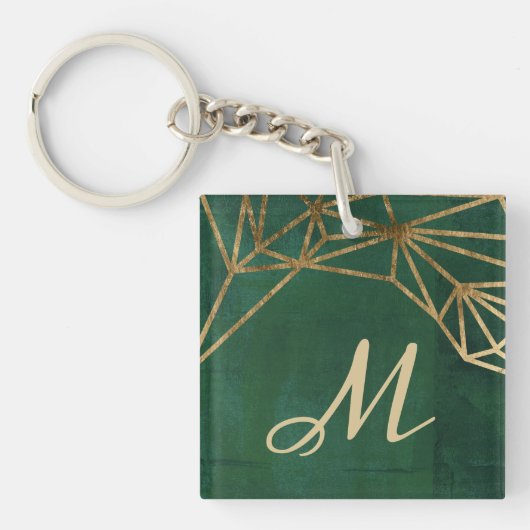 Web Gold en Green Oerwoud Sleutelhanger (Voorkant)