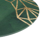 Web Gold en Green Oerwoud Snijplank (Hoek)