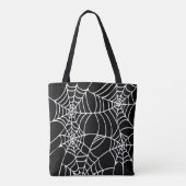 Web Gothic voor zwarte en witte Halloween Spider Draagtas (Achterkant)