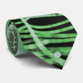 Web Green Black Creepy Spooky Spider Stropdas (Opgerold)