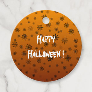 Web Halloween Spider Bedankjes Labels