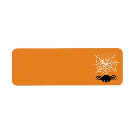 Web Halloween Spider Etiket (Voorkant)
