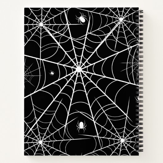 Web Halloween Spider Notitieboek (Achterkant)