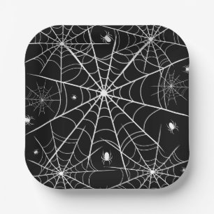 Web Halloween Spider Papieren Bordje