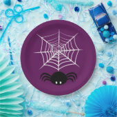 Web Halloween Spider Papieren Bordje (Feest)