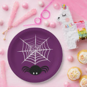 Web Halloween Spider Papieren Bordje (Feest)