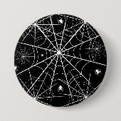 Web Halloween Spider Ronde Button 7,6 Cm (Voorkant)