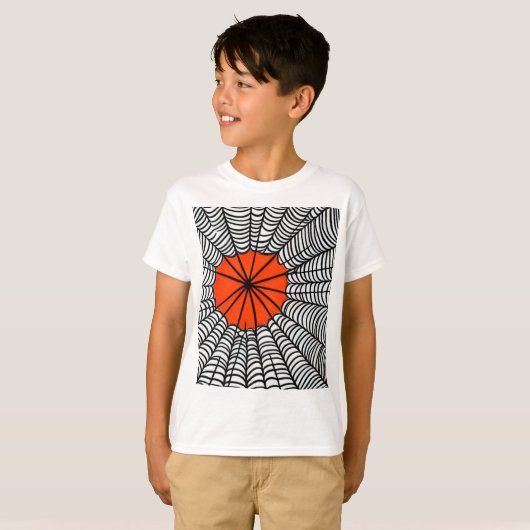 Web Halloween Spider T-shirt (Voorkant volledig)