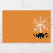 Web Halloween Spider Voedselcontainer Etiket (Enkel label)