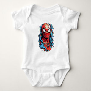Web Hero Burst – Strips stijl Romper