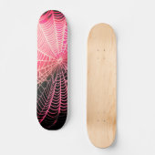 Web Hot-roze Black Creepy Spooky Spider Skateboard (Voorkant)