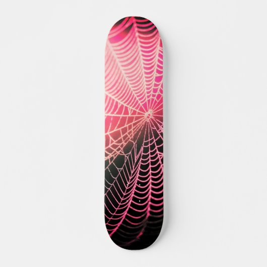 Web Hot-roze Black Creepy Spooky Spider Skateboard (Voorkant)