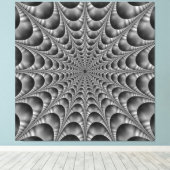 Web in zwart-wit canvas afdruk (Insitu (Houten vloer))