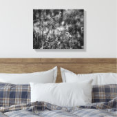 Web-Natuur voor zwarte en witte spin Canvas Afdruk (Insitu (Slaapkamer))