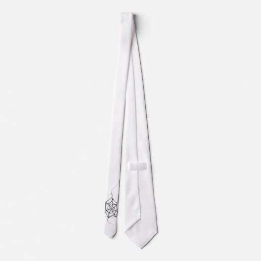 Web Necktie van Black and White Spider Stropdas (Achterkant)
