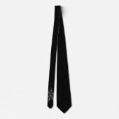 Web Necktie van Black and White Spider Stropdas (Achterkant)