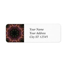 Web of Color Kaleidoscope Address Label